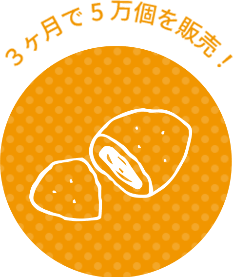 三ヶ月で5万個を販売